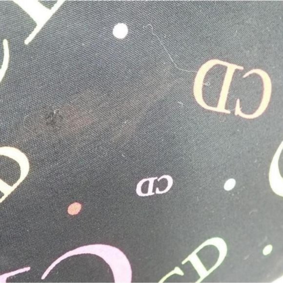 Dior Black Multicolor CD Logo Vanity Case 861398 - Picture 11 of 12